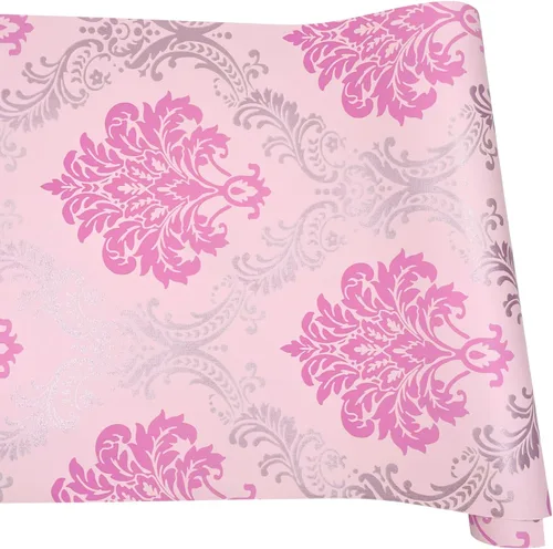Vista 11 de Yifely Vintage Rosa Damasco Autoadhesivo Estante Cajón Liner Humedad PVC Mat 17.7x118.1 in