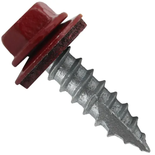 Vista 170 de TORNILLOS PARA TECHOS DE METAL #14: (250) Tornillos x 1" ABC GRIS Tornillo para techo de chapa metálica con cabeza hexagonal y arandela.