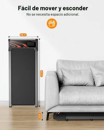 Vista 5 de RJOP Alfombrilla para caminar de 2.5HP con almohadilla inclinada