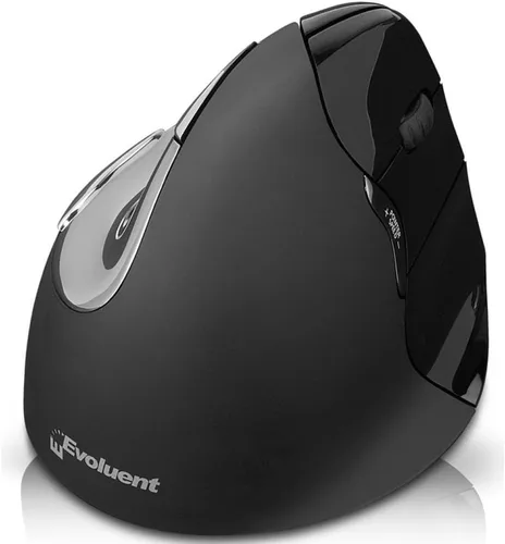 Vista 10 de Evoluent – Inventor del ratón vertical – VM4S Ratón vertical ergonómico mano derecha Pequeño USB con cable, esculpido para mayor comodidad, reduce