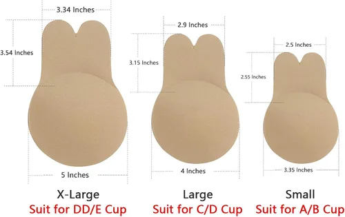 Vista 5 de 2 pares de cintas de sujetador invisibles para mujer sin tirantes sin espalda