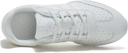 Vista 5 de Zapatos de animación blancos para niñas y mujeres, zapatos de animación para jóvenes, niñas, zapatos de competición, equipo de baile, tenis