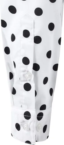 Vista 5 de Doublju - Camiseta básica de manga 34 con cuello de botón para mujer