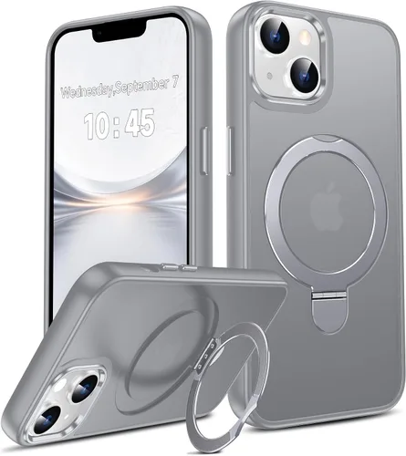 Vista 79 de LeYi Funda para iPhone 11 para MagSafe con soporte magnético, color negro