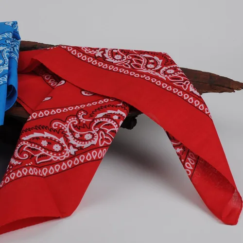Vista 5 de BSLINO Bandanas 22 X 22 pulgadas 100% algodón novedad impresión de doble cara Paisley Cowboy Bandana Party Favor bufanda diadema pañuelos, Paisley