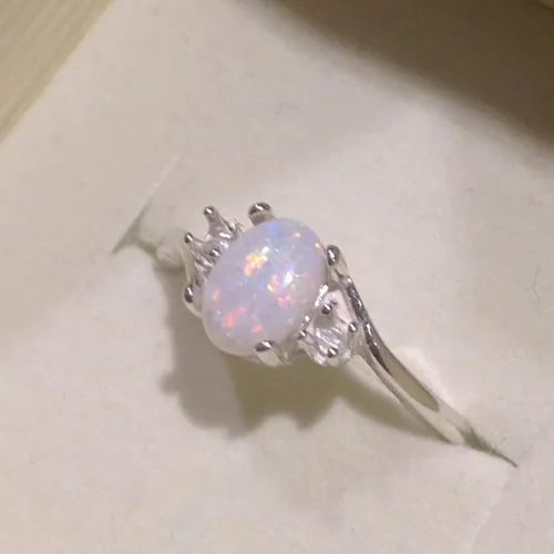 Vista 3 de Anillos de joyería de circón para mujer, anillo vintage para mujer