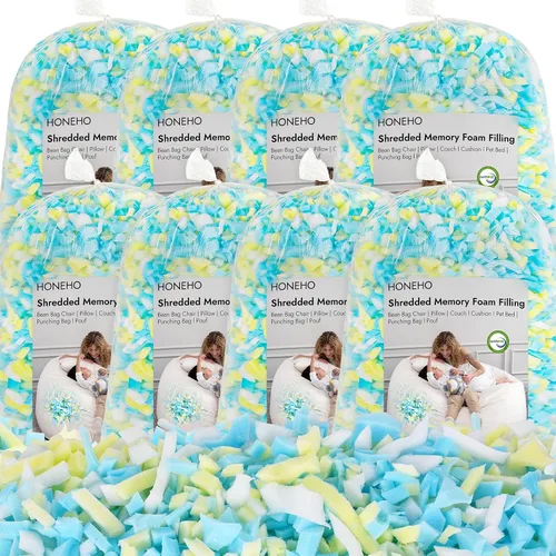 Vista 21 de Relleno de Espuma Viscoelástica con Gel Triturado de 1.13 kg, Relleno Cómodo y Suave para Silla de Puf, Relleno de Espuma Viscoelástica