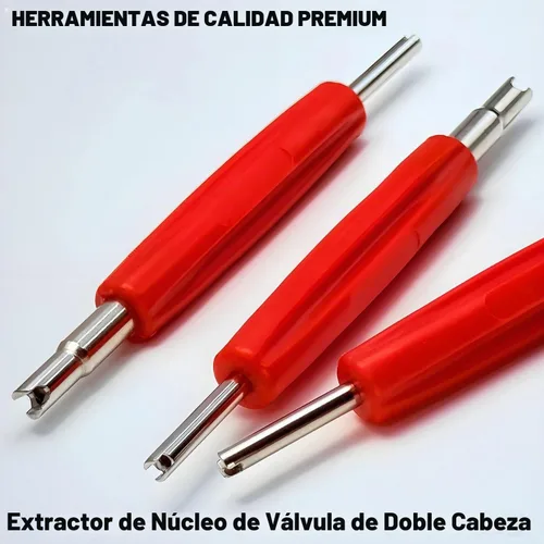 Vista 5 de Juego de herramientas de extracción de núcleo de válvula de 6 piezas, juego de herramientas de extracción de núcleo de válvula A/C R134A R12 HVAC