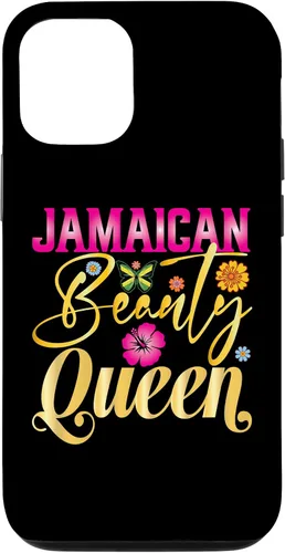 Vista 26 de iPhone 16 Jamaican Beauty Queen Jamaica Flag Jamaica Girl Souvenir Case