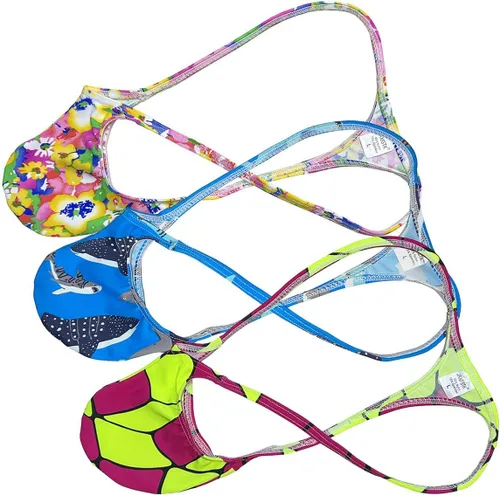 Vista 42 de Men Sexy Thong Contour Pouch G-String Underwear Minimal Coverage T-back Paquete de 3 Dsb