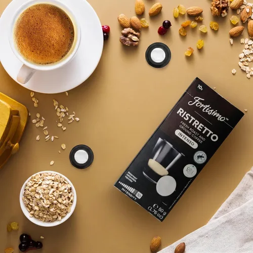 Vista 5 de FORTISIMO 50 Cápsulas ESPRESSO CLASSICO - Cápsulas de espresso compatibles con máquinas Nespresso de línea original