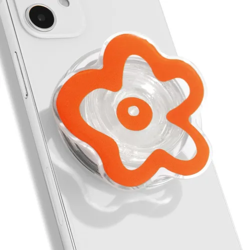 Vista 15 de OnTheGrip Lindo Diseño Transparente en Forma de Flor de Margarita Soporte de Teléfono Móvil Plegable Multifuncional para Smartphone, Tablet