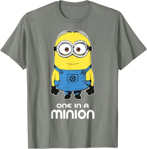 Vista 32 de Despicable Me Camiseta estampada Minions Bob One in A Minion Negro