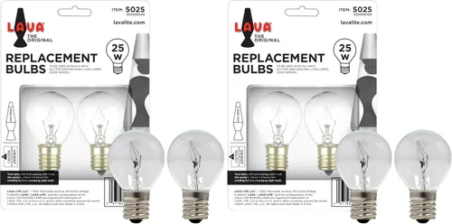 Vista 6 de Foco de recambio para lámparas de lava, 2 unidades, 5025-6, 25watts, 120 volts