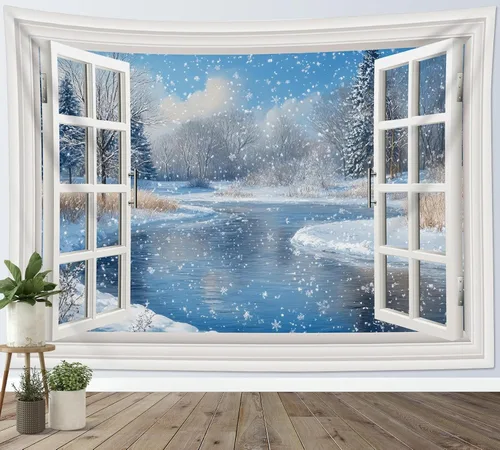 Vista 20 de HVEST Tapiz de mariposa para decoración de habitación, mariposas azules de fantasía en cielo estrellado, tapiz para colgar en la pared, tapiz negro
