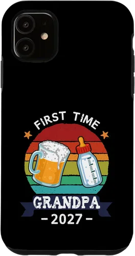 Vista 8 de First Time Grandpa 2027 Proud New Dad Grandpa Case for iPhone 17