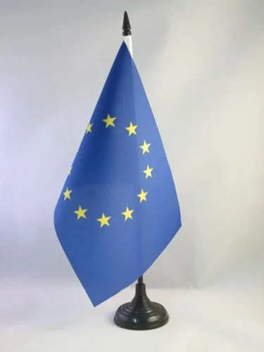 Vista 86 de AZ FLAG Aland Table Flag 4x6 in 100D Polyester Plastic Base Indoor use Finnish 15x10 cm desk flag stitched finish with reinforced edges with