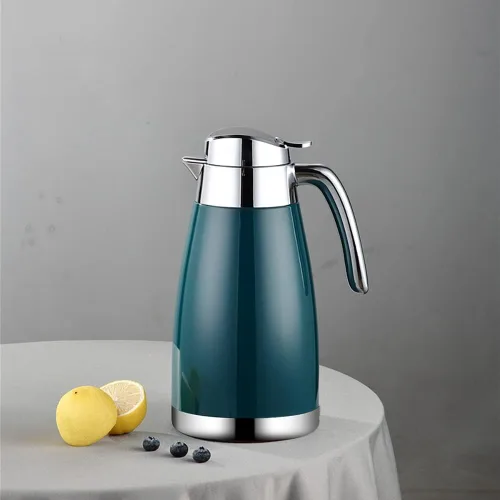 Vista 7 de Jarra térmica de café de 77 onzas con pantalla de temperatura, acero inoxidable 304, doble pared al vacío, jarra aislada, jarra de té para mantener
