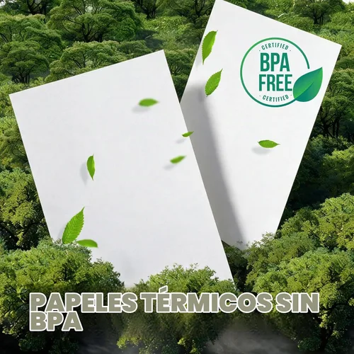 Vista 3 de TUXIYA 200 hojas de papel para impresora térmica de 8.5 x 11 pulgadas