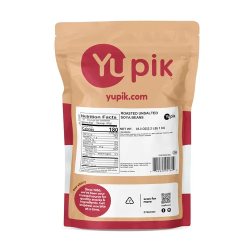 Vista 2 de Yupik Frijoles de soja tostados sin sal, 2.2 libras (35.2 onzas), aperitivo alto en proteínas, vegano, sin gluten, kosher, sabor a nuez, fuente