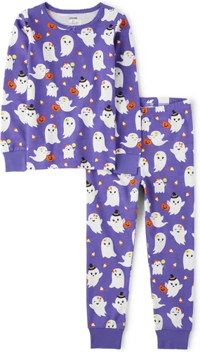 Vista 20 de Gymboree Conjunto de pijama unisex de algodón de Navidad de 2 piezas, niño grande, niño pequeño, gimnasio para bebé