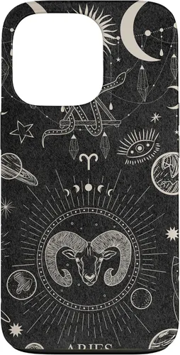 Vista 10 de Carcasa para iPhone 17 con signo del zodiaco astrológico y estético celestial de Aries