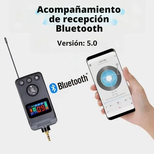 Vista 5 de Microfono, micrófonos recargables duales inalámbricos para karaoke con receptor para canto de karaoke, discurso, iglesia, compatible con teléfono