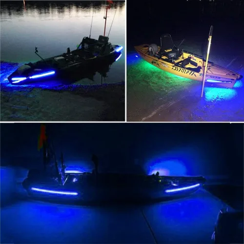 Vista 7 de Luces de navegación – Luces de proa LED, verde y rojo, pesca nocturna, cubierta, IP67 impermeable para pontón, bote auxiliar, kayak, barco Jon, yate