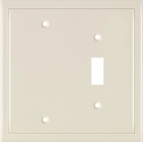 Vista 12 de Henne Bery Placa decorativa de pared con borde moderno, tapa de tomacorriente para cubrir enchufe, aleación de zinc maciza duradera