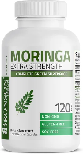 Vista 3 de Bronson Moringa Extra Strength Cápsulas Moringa Oleifera en polvo, 120