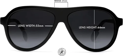 Vista 6 de SAMBA SHADES Gafas de sol con parasol de factor frío militar para lectores bifocales