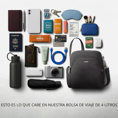 Vista 7 de Travelon Anti-Theft Classic Travel Bag Negro