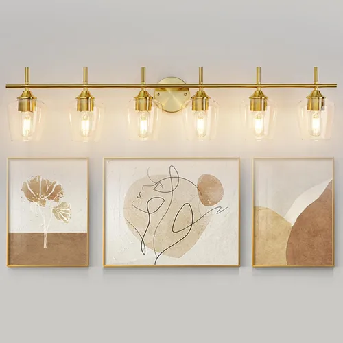 Vista 19 de Accesorios de luz de baño de 2 luces, Luz de tocador moderna negra, Lámpara de pared de baño para espejo, cocina, dormitorio, pasillo, sala
