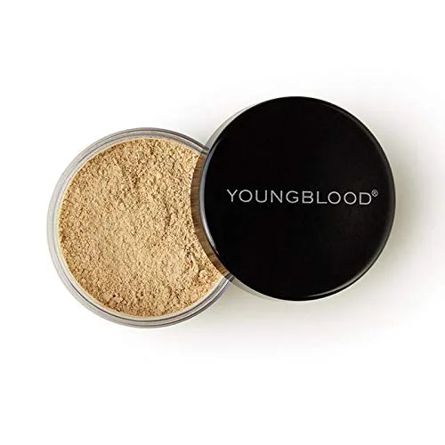 Vista 5 de Youngblood Polvo de ajuste de arroz mineral suelto, oscuro, vegano, libre de crueldad, sin parabenos