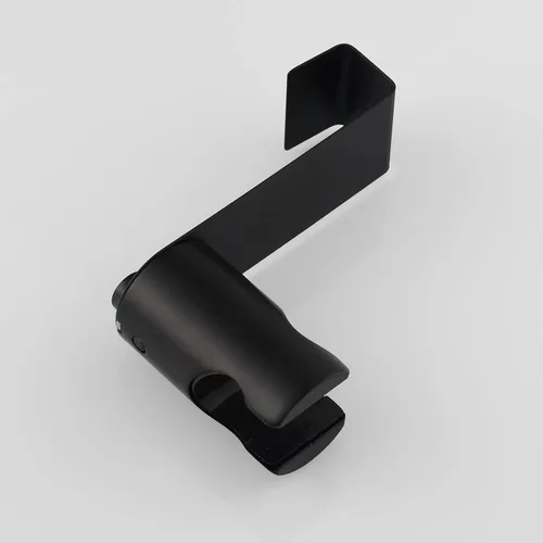 Vista 7 de Soporte para rociador de bidé de inodoro negro, soporte para cabezal de ducha de mano de acero inoxidable Biveah KZS004B