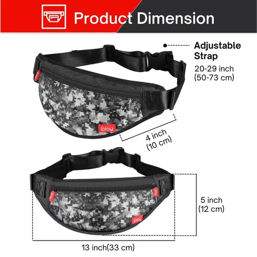 Vista 2 de TNP Switch Travel Bag for Nintendo Switch Switch OLED Switch Lite White Grey Digital Camo Fanny Pack - Carrying Bag for Nintendo Switch Console