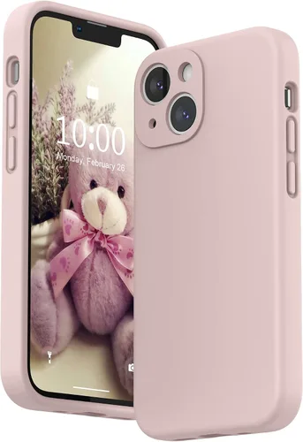 Vista 12 de SURPHY Funda compatible con iPhone 13 Mini con protector de pantalla, (protección de cámara y forro de microfibra suave), funda de silicona líquida