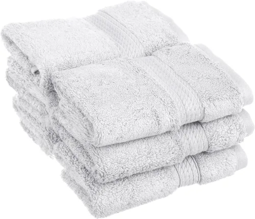 Vista 90 de BNM Toallas de Algodón Egipcio de Peso Pesado, Ideales para Baño, Ducha, Spa, Hotel, 800 GSM, Toallas Faciales/de Aseo, Toallas de Mano, Toallas