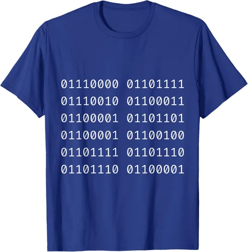 Vista 20 de Porca Madonna In Codice Binario Código Binario Camiseta, Negro