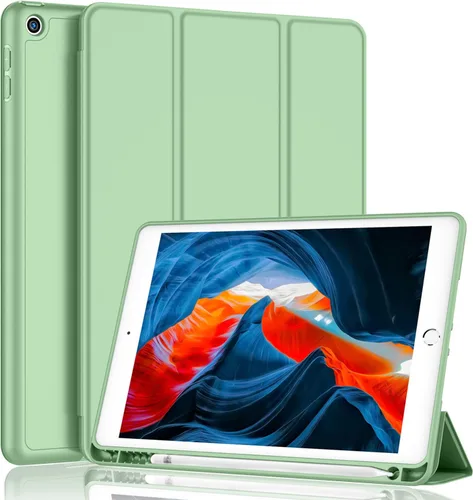 Vista 21 de iMieet - Funda para iPad de 9ª generación 2021/iPad de 8ª generación 2020 de 10.2 pulgadas con soporte para lápices, funda para iPad de 7ª