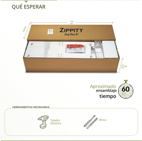 Vista 7 de ZP19061 - Organizador independiente de almacenamiento de flotador de piscina Zippity de 3.1 pies de alto x 5.3 pies de ancho x 3 pies de largo