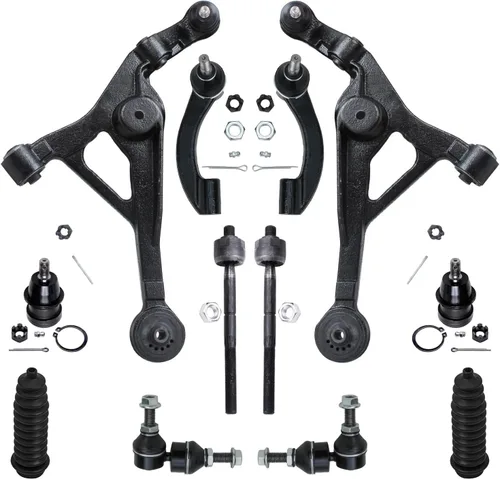 Vista 27 de Detroit Axle - Kit de extremo de 12 piezas para Ford Explorer Mercury Mountaineer 1998-2001 1999 2000, 2 brazos de control delanteros superiores