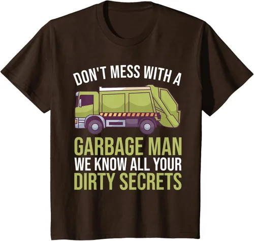 Vista 7 de Camiseta de camión de basura Don't Mess With A Basbage Man
