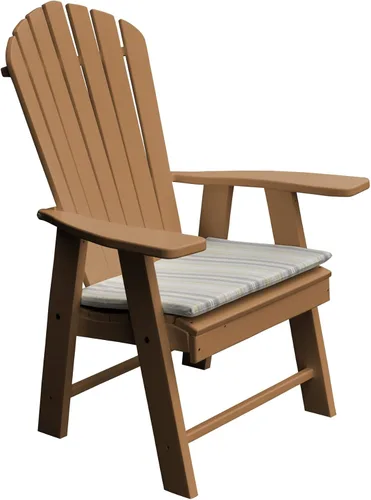 Vista 2 de Furniture Barn USA Silla Adirondack vertical de polietileno (azul Aruba)