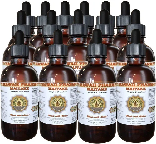 Vista 7 de Maitake Extracto líquido, suplemento de tintura de maitake orgánico (Grifola Frondosa) 4x4 oz