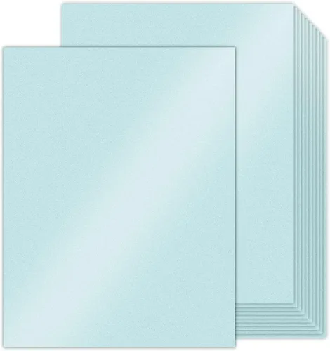 Vista 13 de Goefun - 100 hojas de papel brillante blanco brillante de 8.5 x 11 pulgadas de doble cara, papel metálico brillante de 32 libras (4.23 oz/m²)