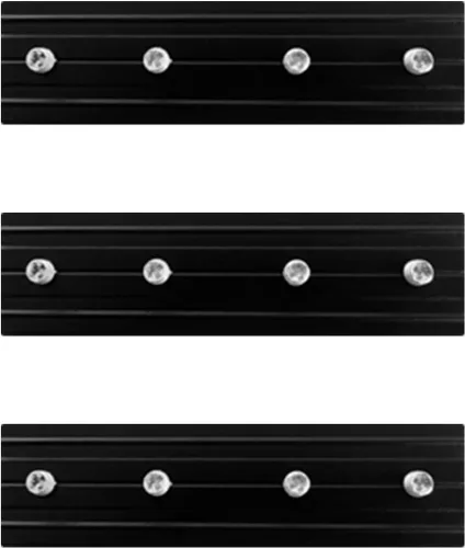 Vista 6 de 20 clips de metal para cortinas con forma de cortinas pesadas de acero inoxidable para cortinas montadas en techo y pared