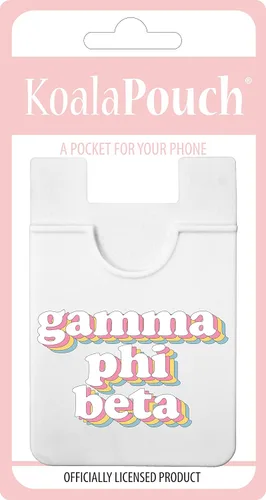 Vista 2 de Sorority Shop Gamma Phi Beta Koala Pouch - Soporte para tarjetas de diseño retro para funda de teléfono, billetera para teléfono adherente