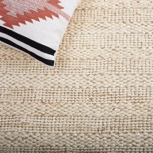 Vista 6 de SAFAVIEH Natural Fiber Collection - Alfombra decorativa de 2 x 3 pies, color lejía, yute hecho a mano, diseño trenzado tejido, ideal para entrada
