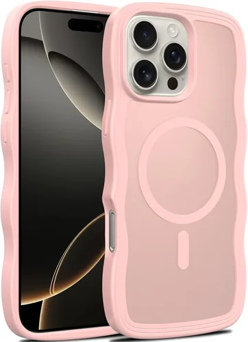 Vista 44 de Funda con soporte ultra magnético para iPhone 15 Pro [protección militar contra caídas] [compatible con MagSafe] a prueba de golpes, translúcida
